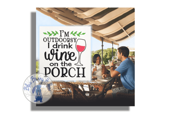 I’m Outdoorsy: Porch Wine Embroidery Review
