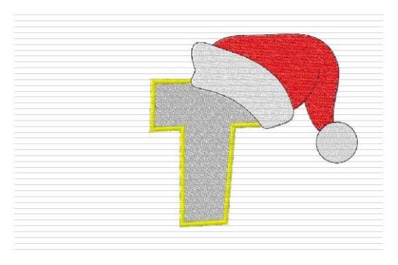 Reviewing T Letter Christmas Alphabet Santa Hat for Etsy