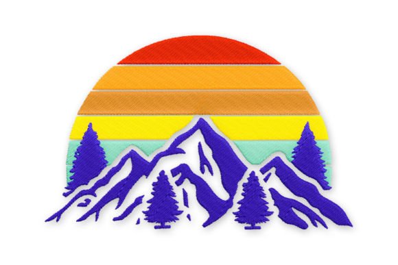 Vintage Sunset over Mountain: A Designerβs Review
